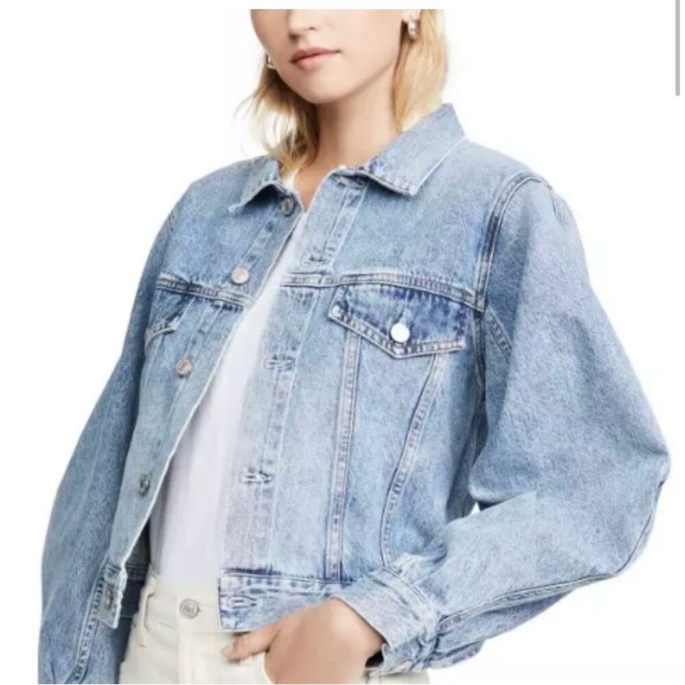 agolde alik balloon denim jacket
